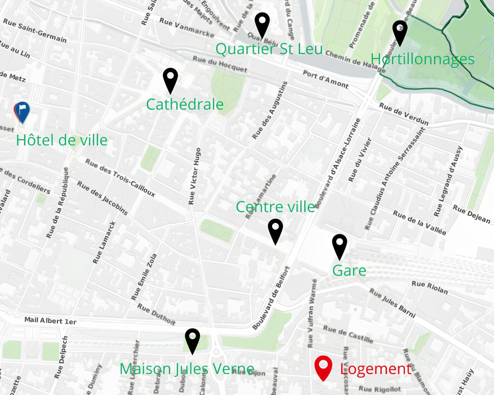 400M Gare&Centre Ville, Seche Linge, Local Velo Amiens Dış mekan fotoğraf